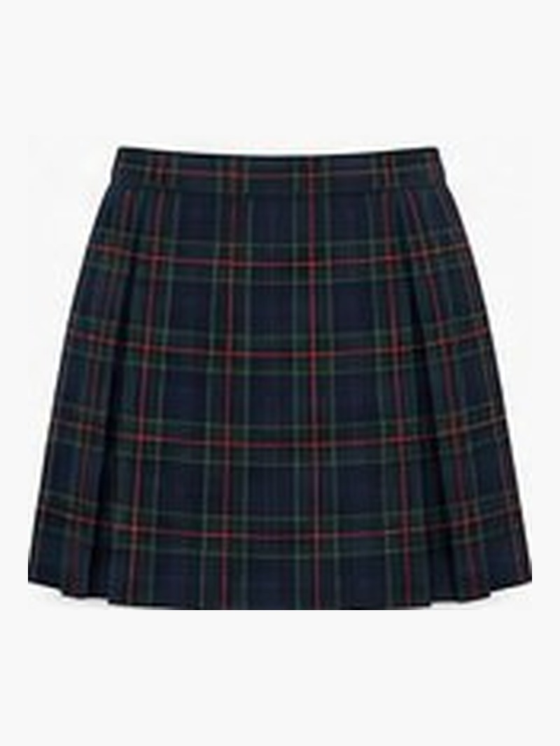 Pleated Skirt — Navy